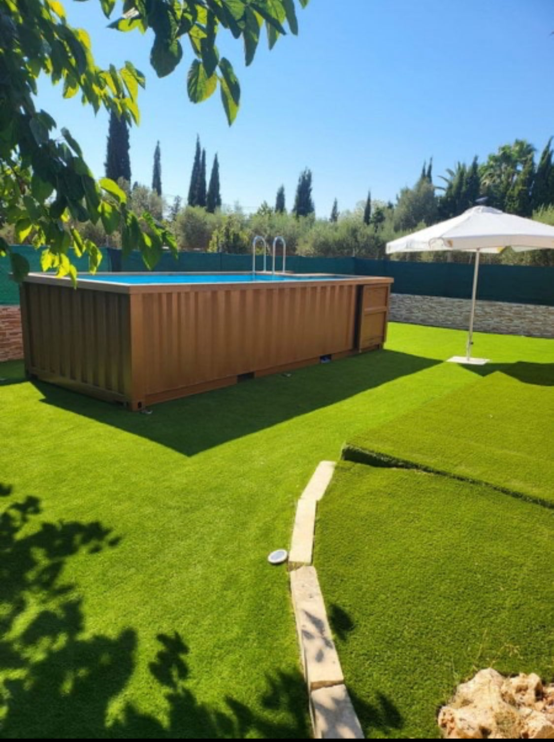 Piscina contenedor de 4 m