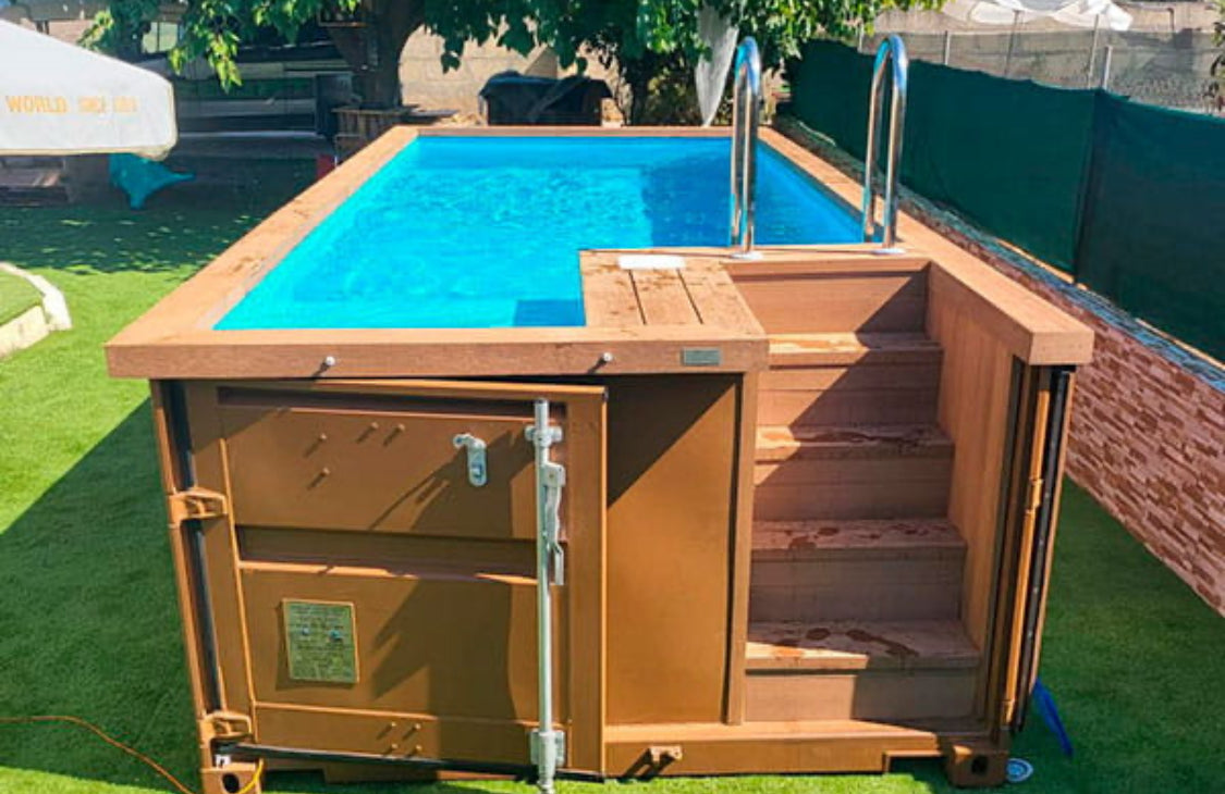 Piscina contenedor de 4 m