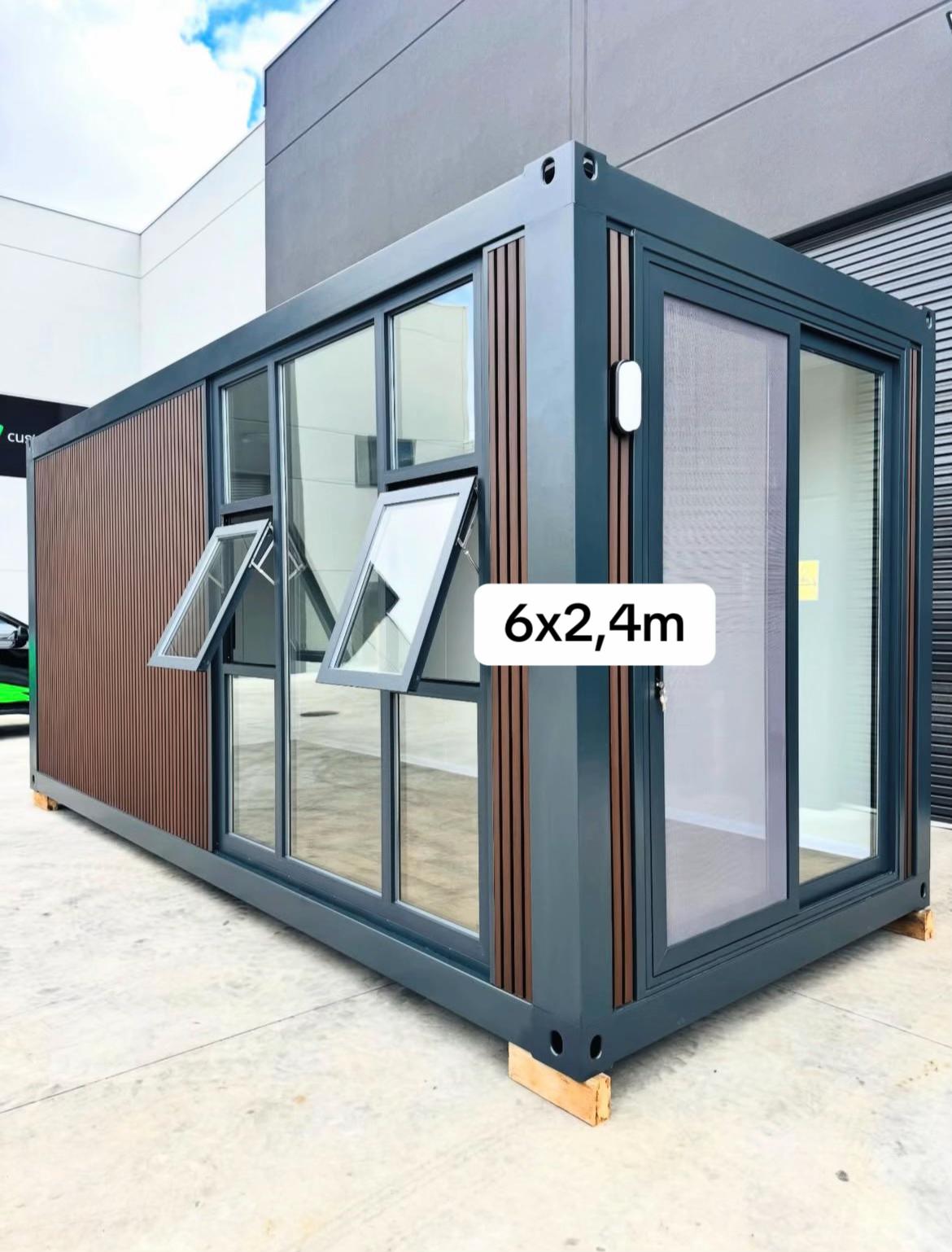Contenedor modular 6 x 2,4 m – Oficina, caseta o mini vivienda