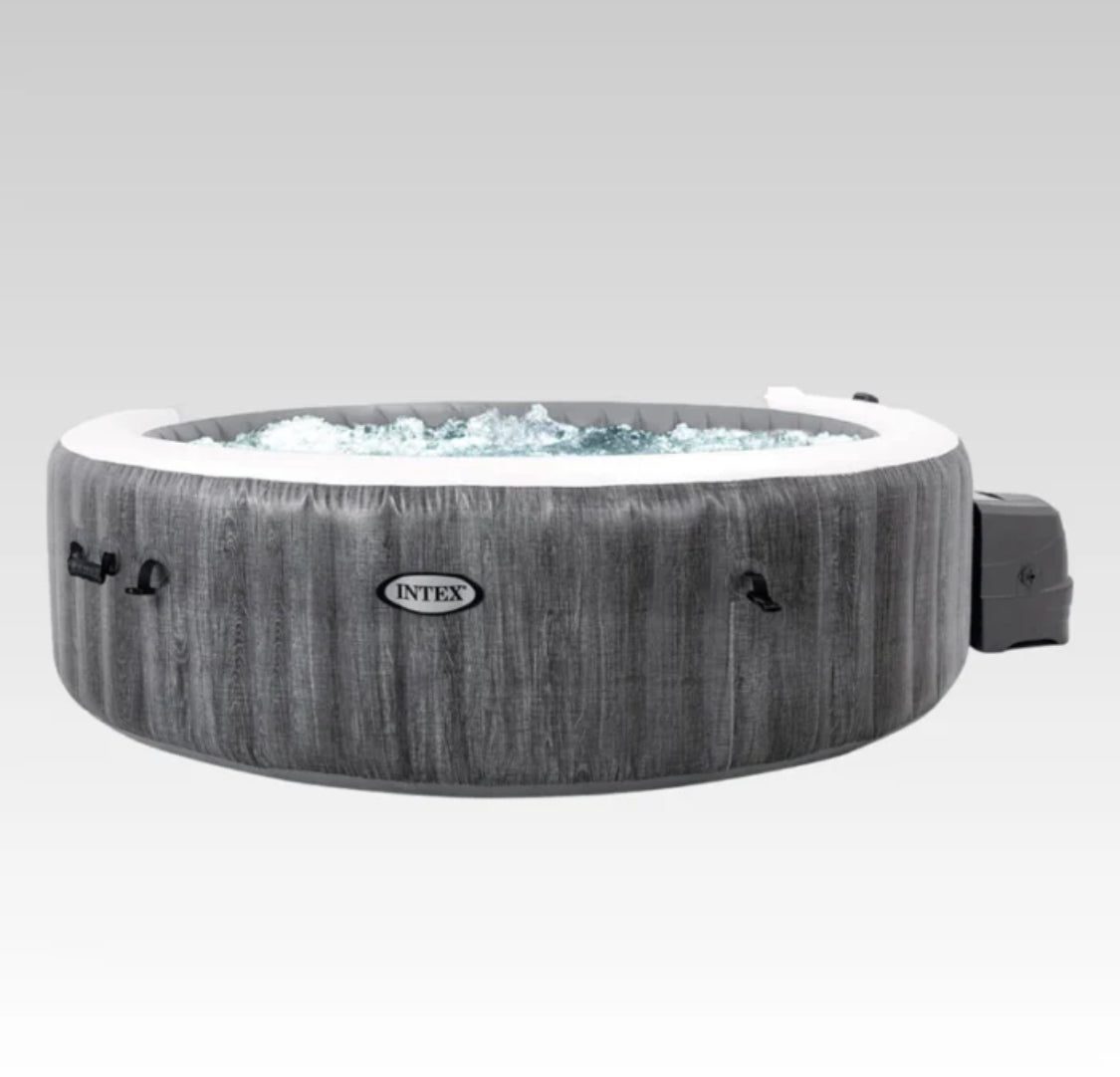 Intex PureSpa Deluxe Madera Gris 85″ x 25″