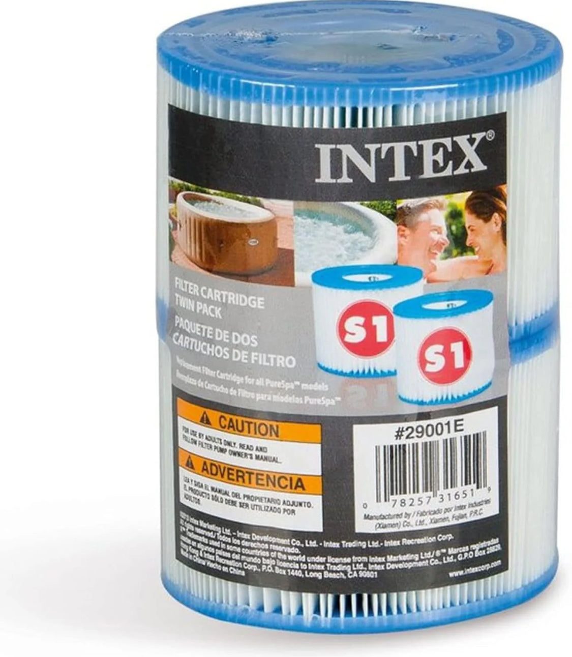 Intex PureSpa Deluxe Madera Gris 85″ x 25″