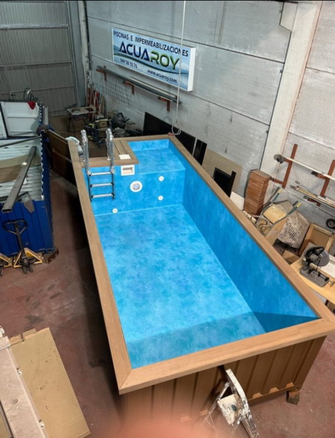 Piscina contenedor de 4 m