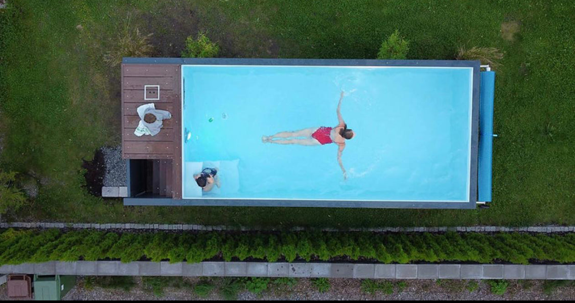 Piscina contenedor de 6,2 m x 2,5 m Jet Swim