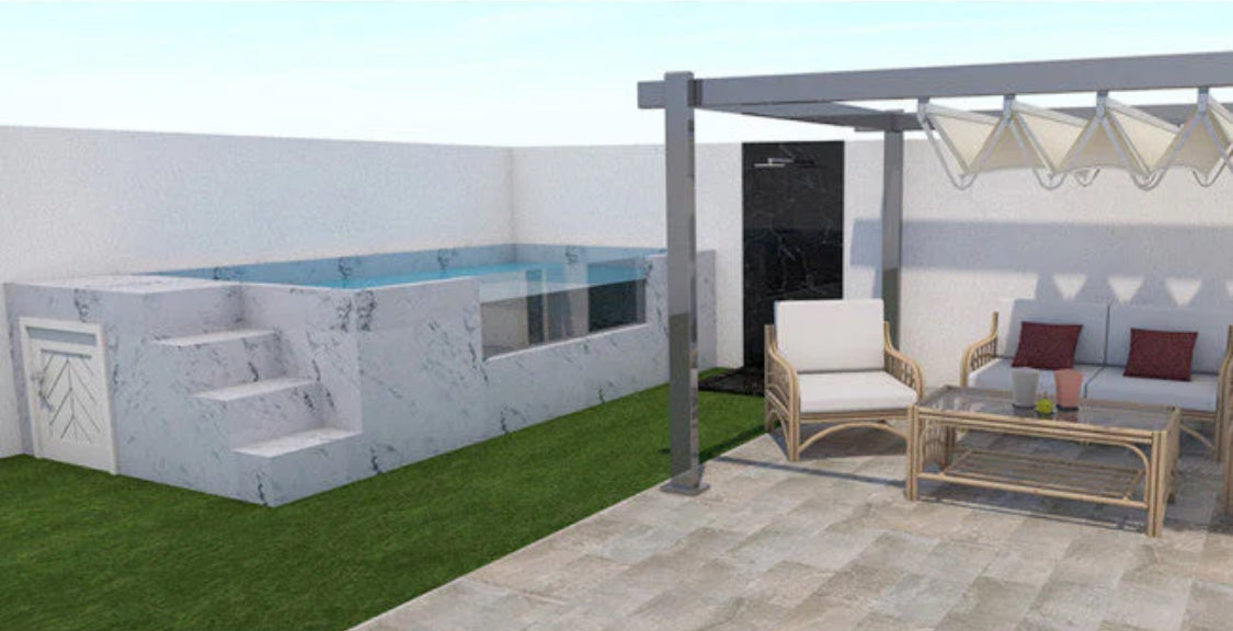 PISCINA ELEVADA ACERO RÍGIDO ILU PRO 230