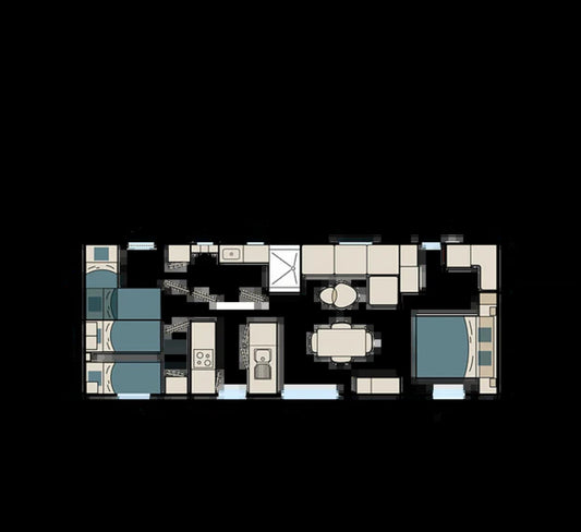 Casa móvil Louisiana Ponant (40 m²), 3 DORMITORIOS