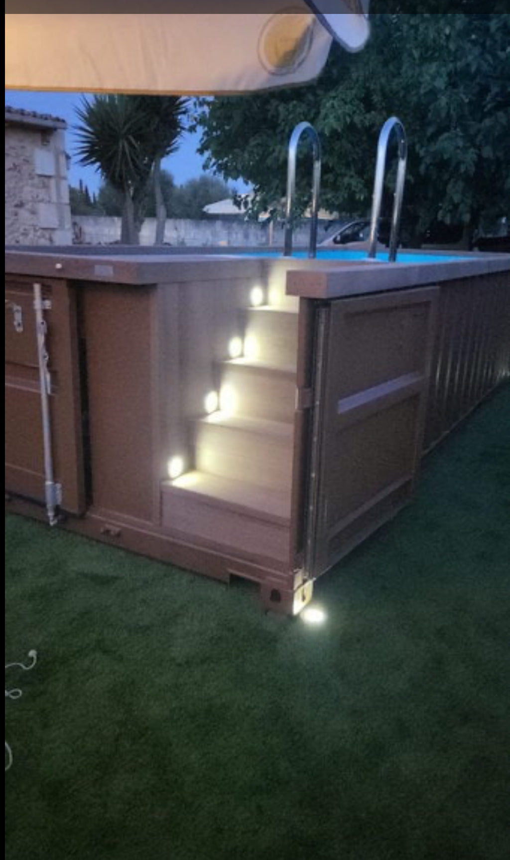 Piscina contenedor de 4 m