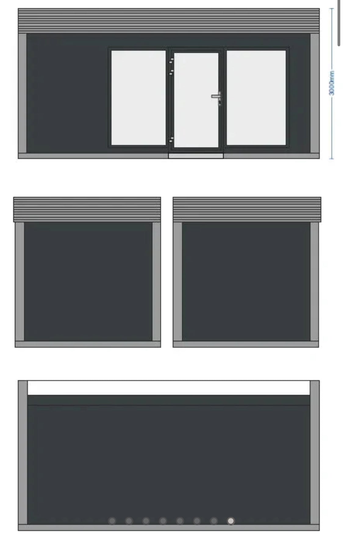 Contenedor de oficina de 6,00 × 2,90 m