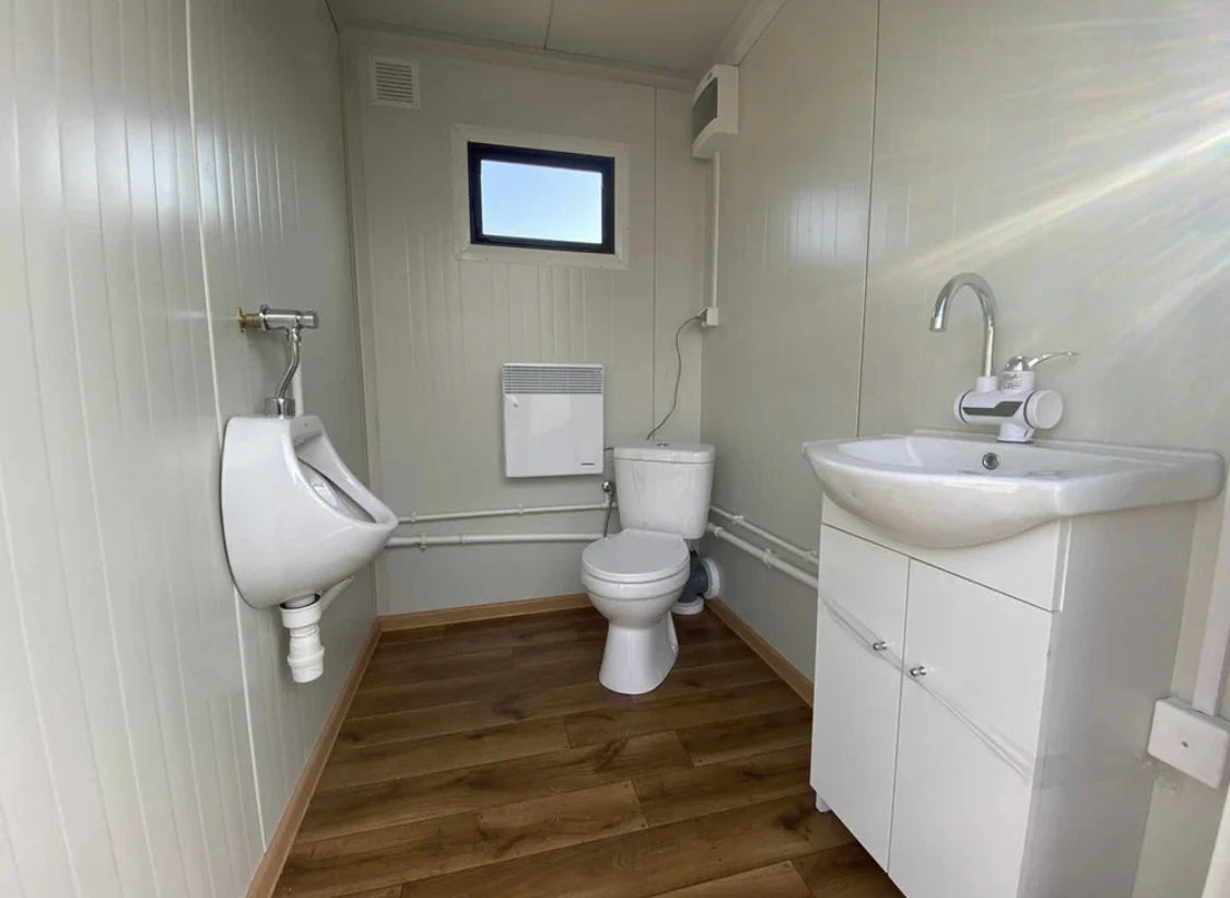 Cabina de aseo doble con tanque séptico

Modelo de madera de alta gama