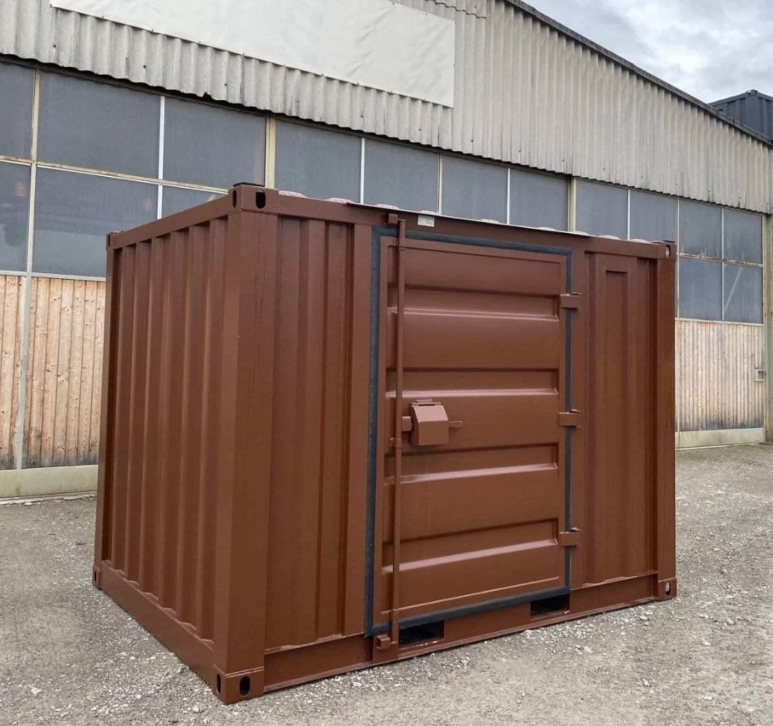 Contenedor de almacenamiento de 2,74 m con puerta lateral