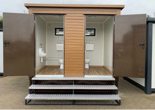 Cabina de aseo doble con tanque séptico

Modelo de madera de alta gama