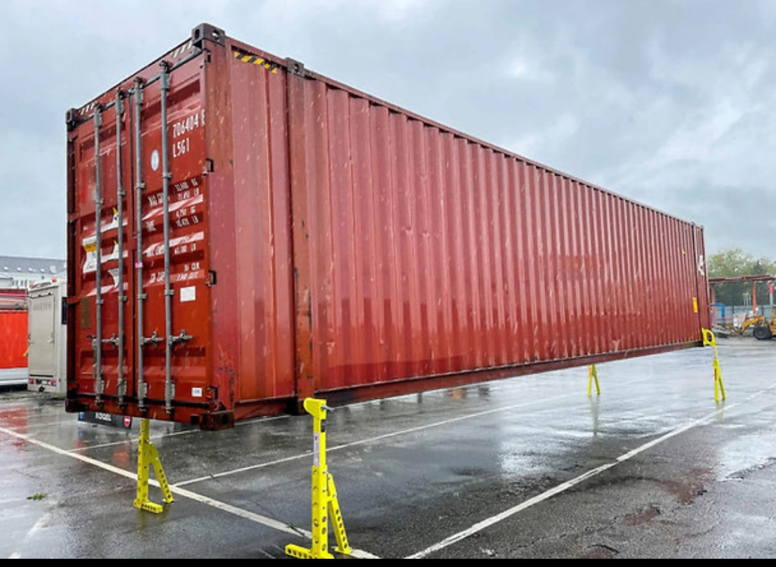 Contenedor High Cube 45 ft de Ocasión – 86 m³, Acero CORTEN y Carga 30 t