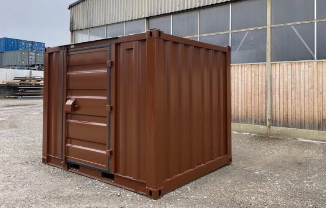 Contenedor de almacenamiento de 2,74 m con puerta lateral